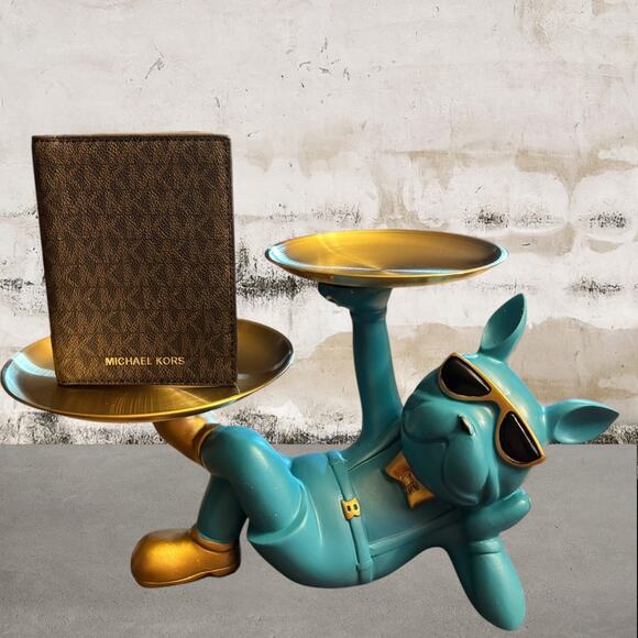 Michael Kors Signature Brown Logo Passport Holder - Picture 2 of 6